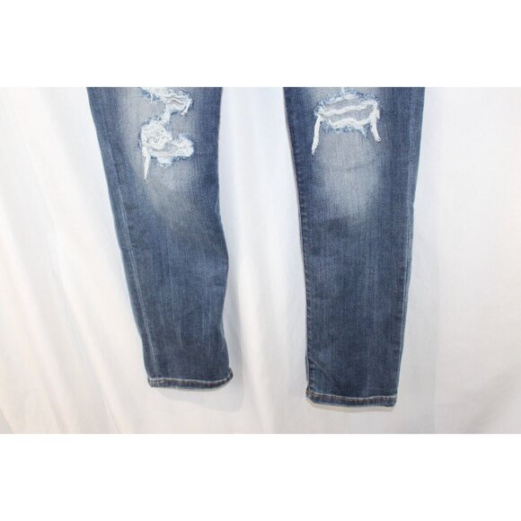 Judy Blue Womens Medium Wash Distressed Boyfriend Fit Jeans 5/27 - Picture 4 of 6